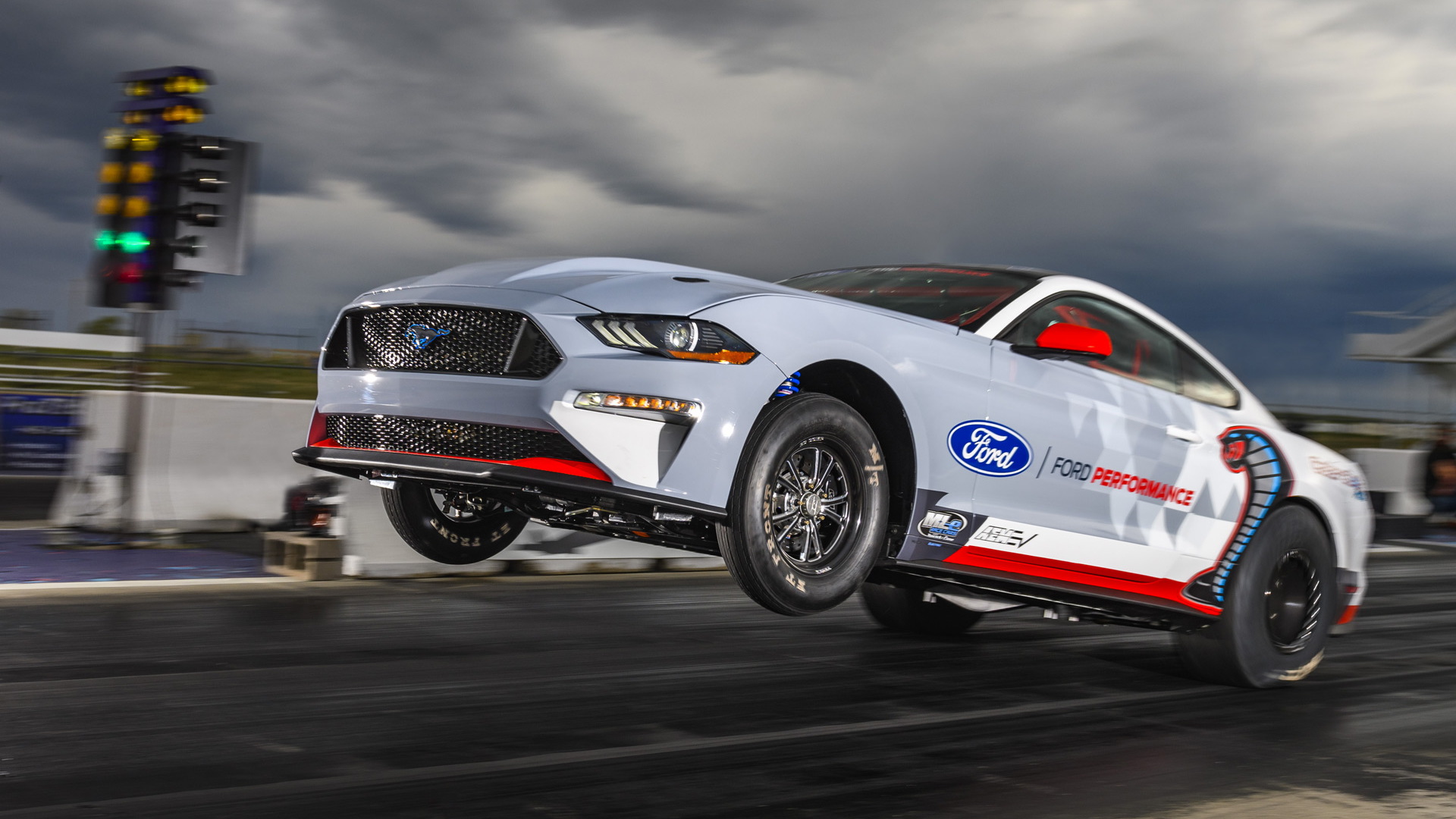 Ford's electric Mustang dragster covers a quarter-mile in 8.27 seconds