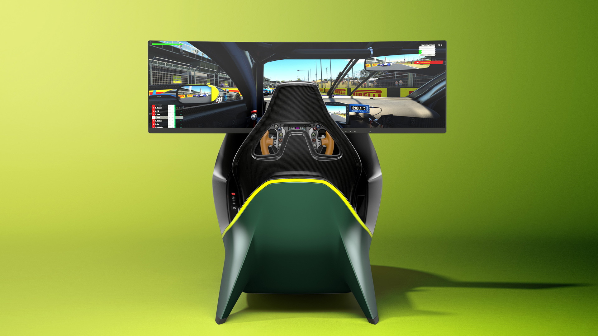 Aston Martin and Curv AMR-C01 racing simulator