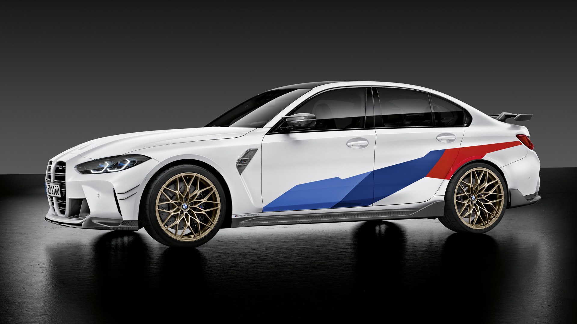 2021 BMW M3 equipped with M Performance parts