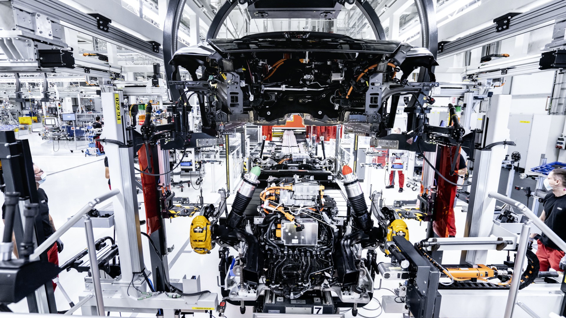 Audi E-Tron GT pre-production at Böllinger Höfe plant in Neckarsulm, Germany
