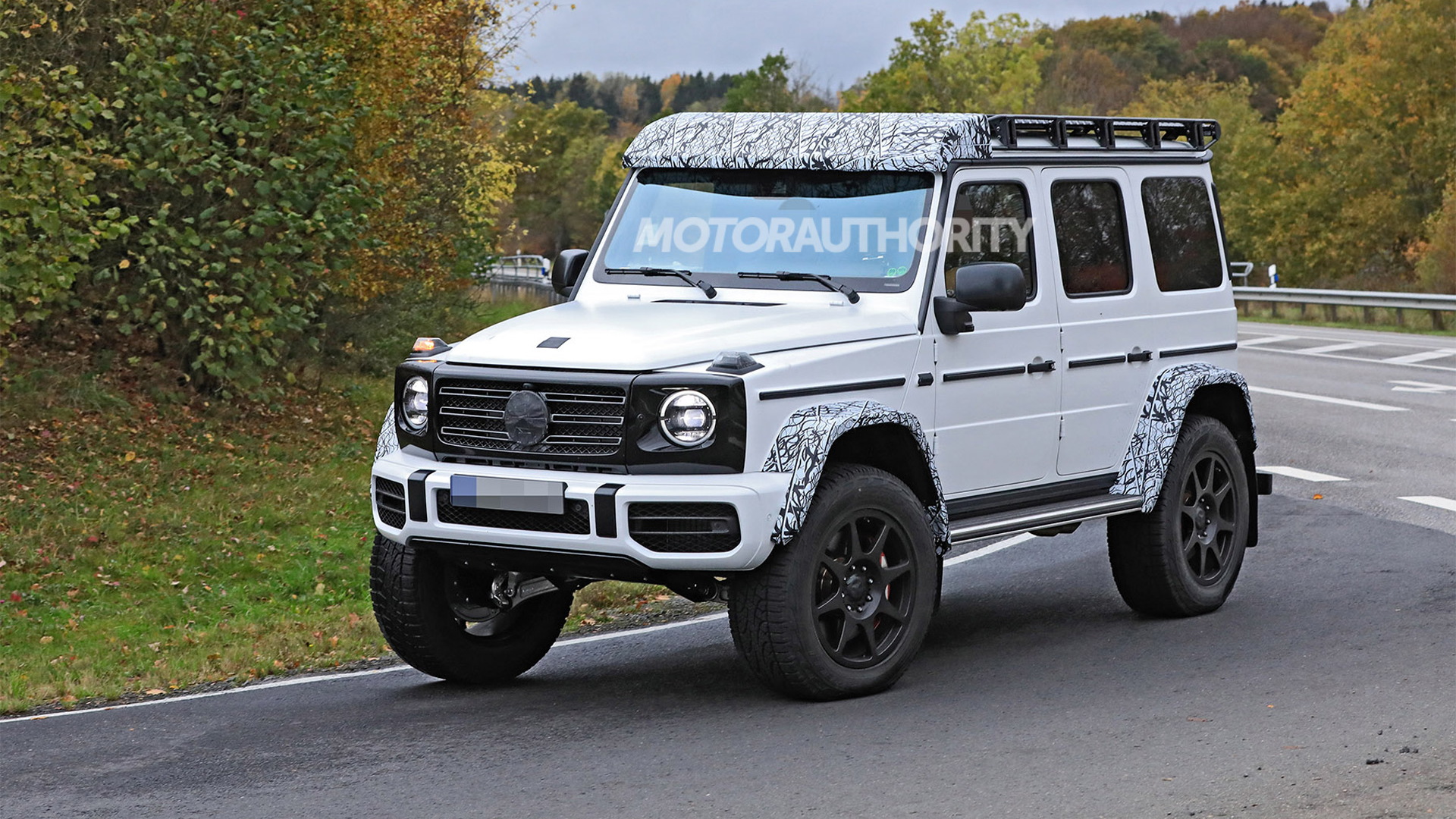 2022 MercedesBenz GClass 4x4 Squared spy shots Luxury monster truck