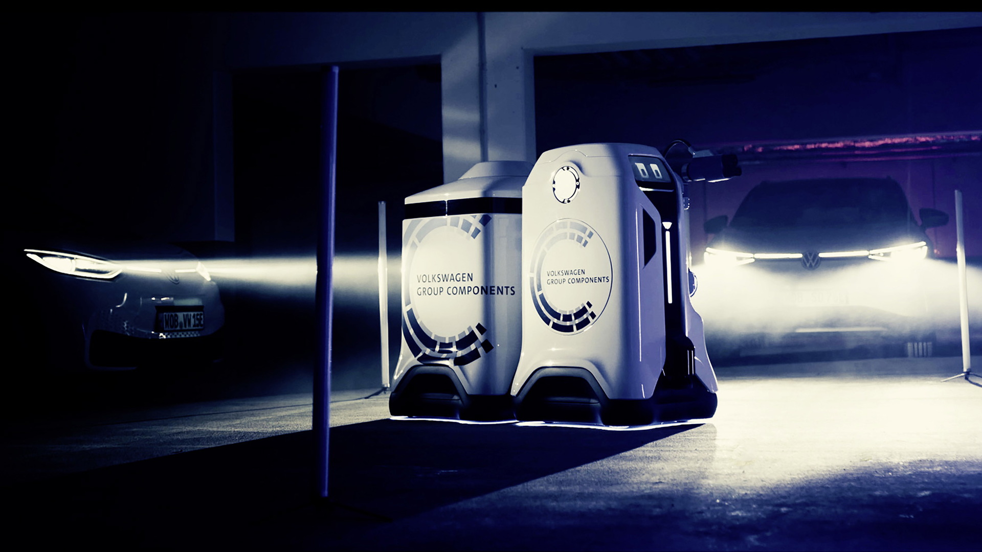 Volkswagen mobile robot charging prototype