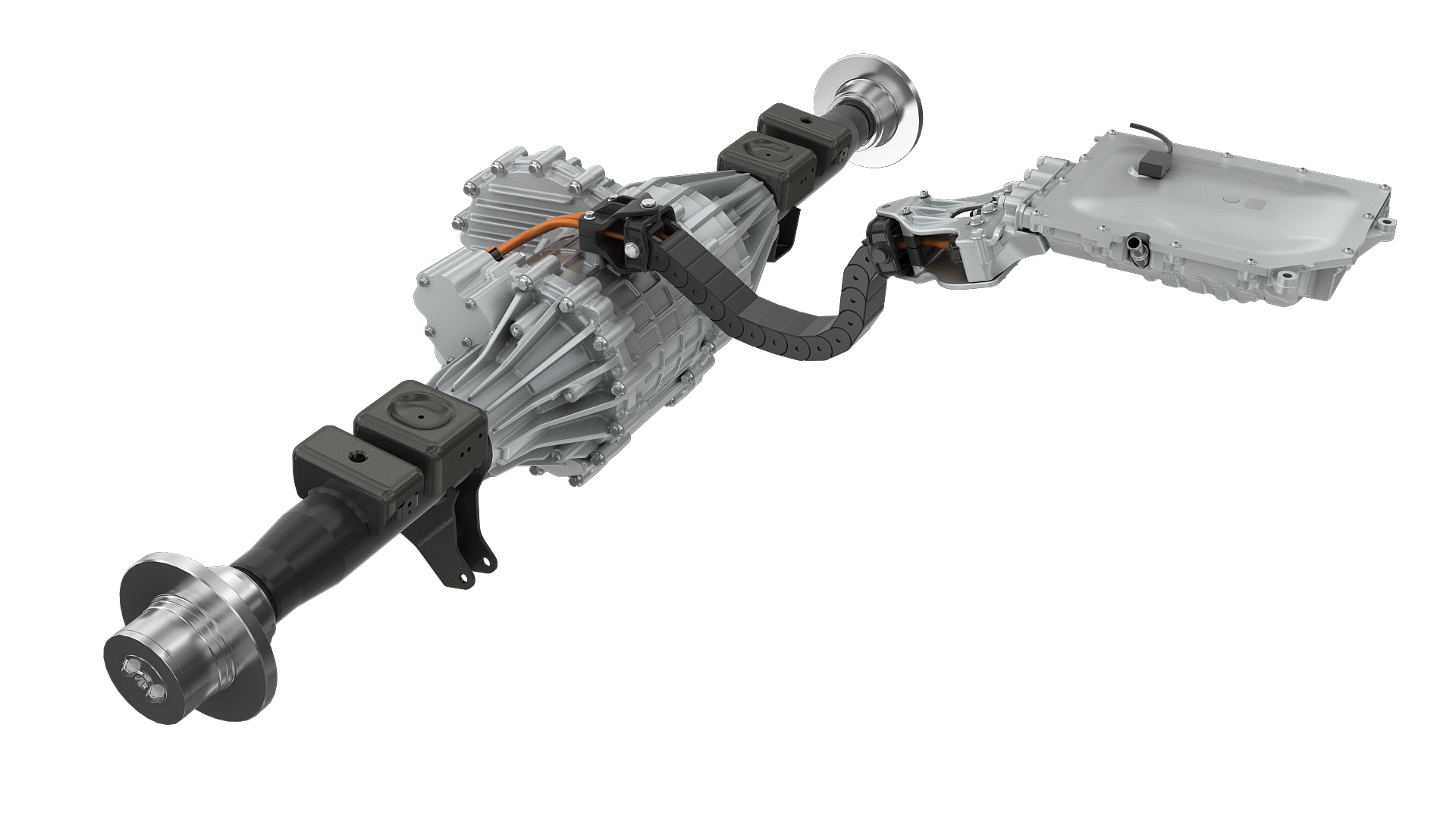 Magna eBeam propulsion system for electric or hybrid trucks
