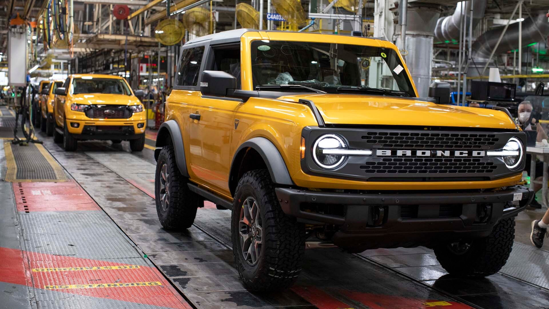 2021 Ford Bronco production starts at Michigan Assembly Plant in Wayne, Michigan