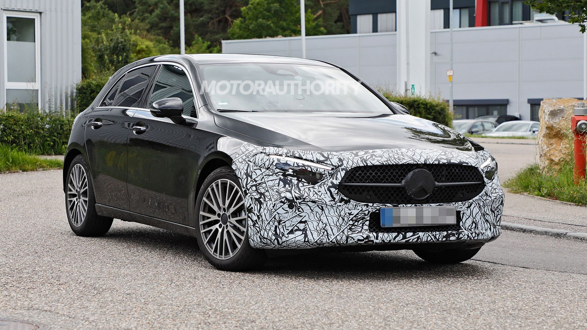 2023 Mercedes Benz A Class Hatchback Spy Shots Mid Cycle Update In The Works