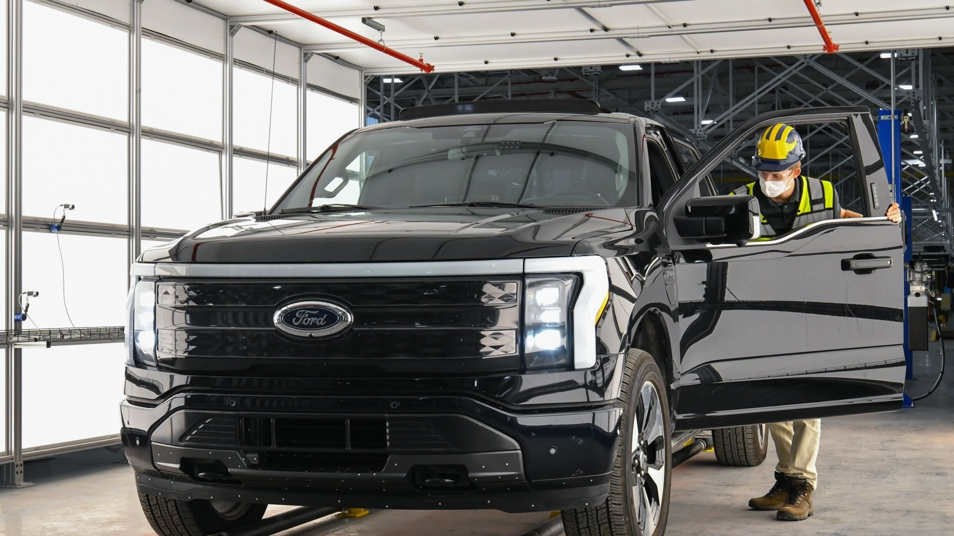 Pre-production Ford F-150 Lightning  -  Rouge Electric Vehicle Center