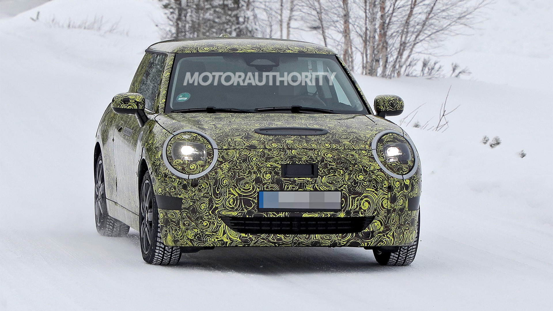 2024 Mini Cooper SE spy shots Redesigned electric hatch spotted