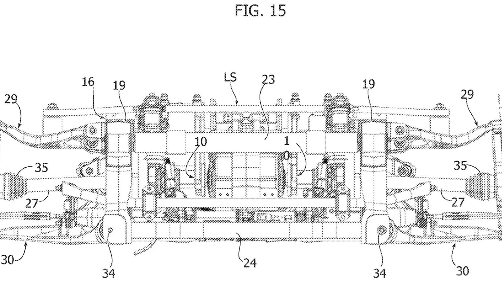 Stellantis EV pushrod suspension patent image