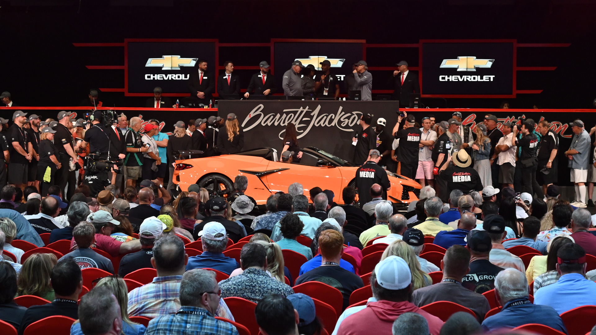 Rights to first retail 2023 Chevrolet Corvette Z06 Convertible sold at 2022 Barrett-Jackson auction