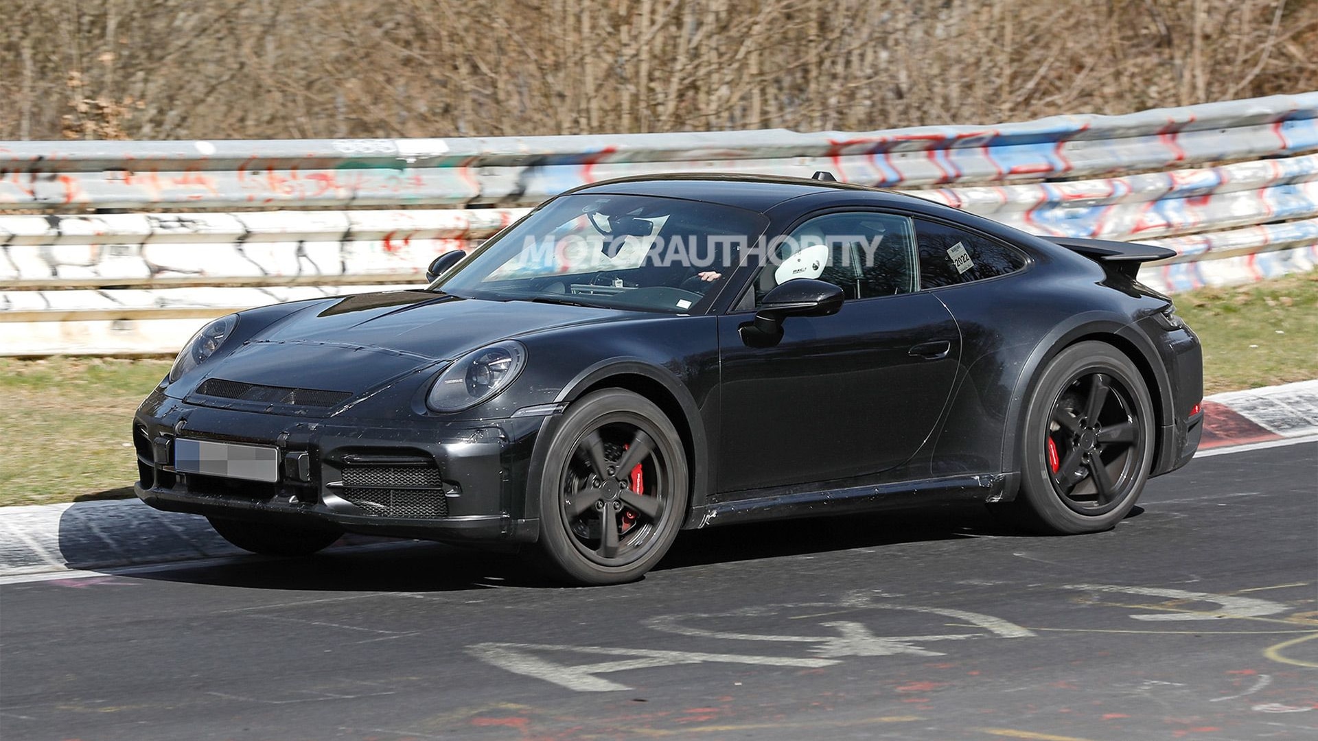 High-riding Porsche 911 prototype spy shots - Photo credit: S. Baldauf/SB-Medien