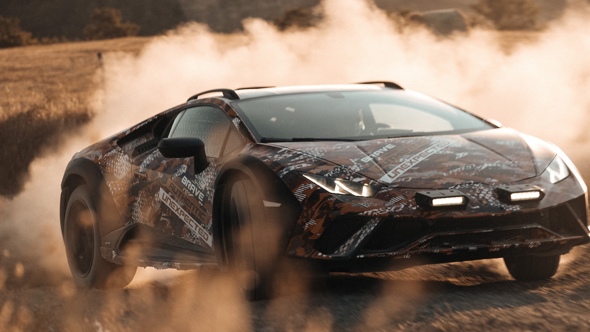 Teaser for Lamborghini Huracan Sterrato
