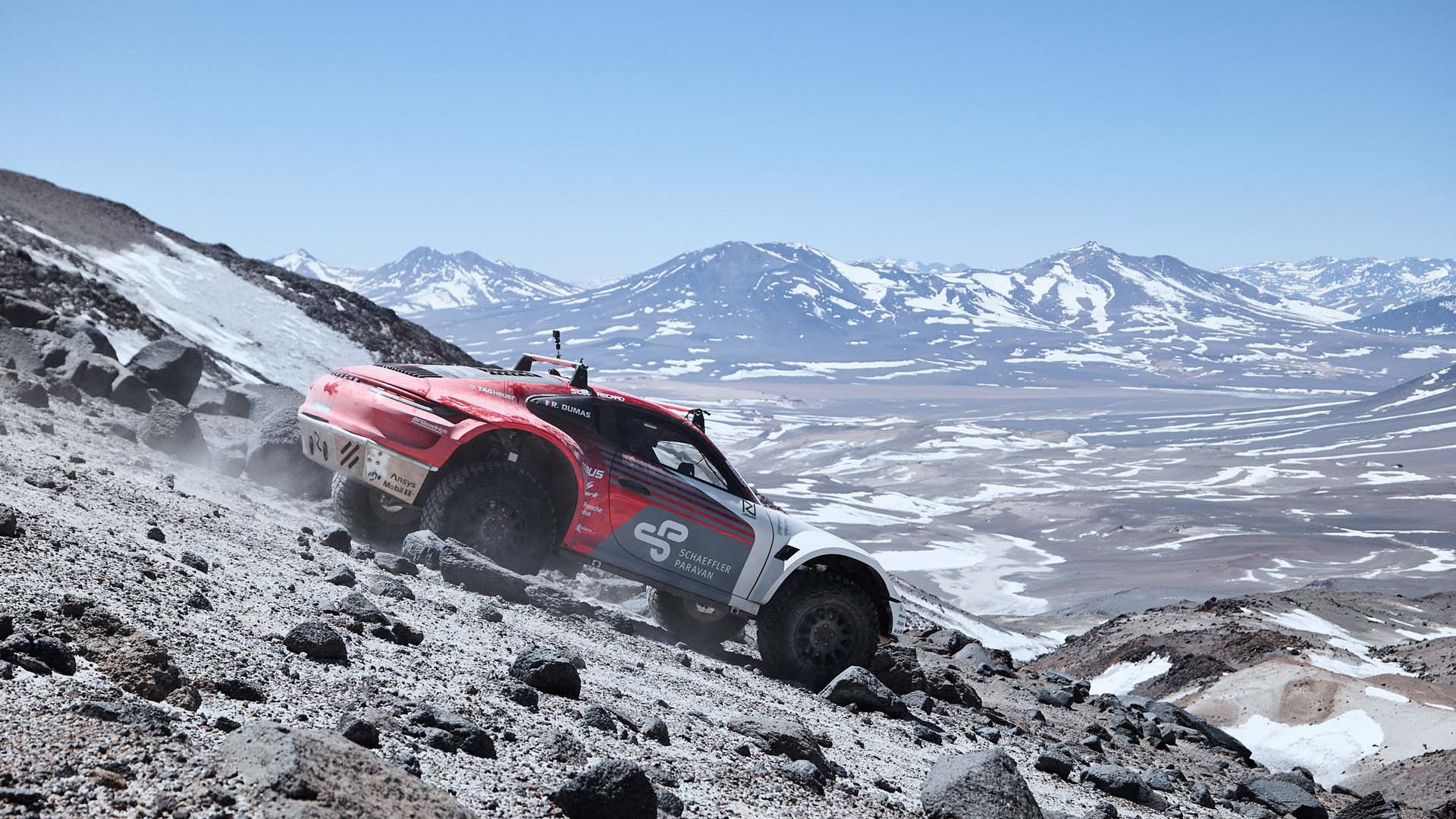 Rugged Porsche 911 duo climb world's tallest volcano
