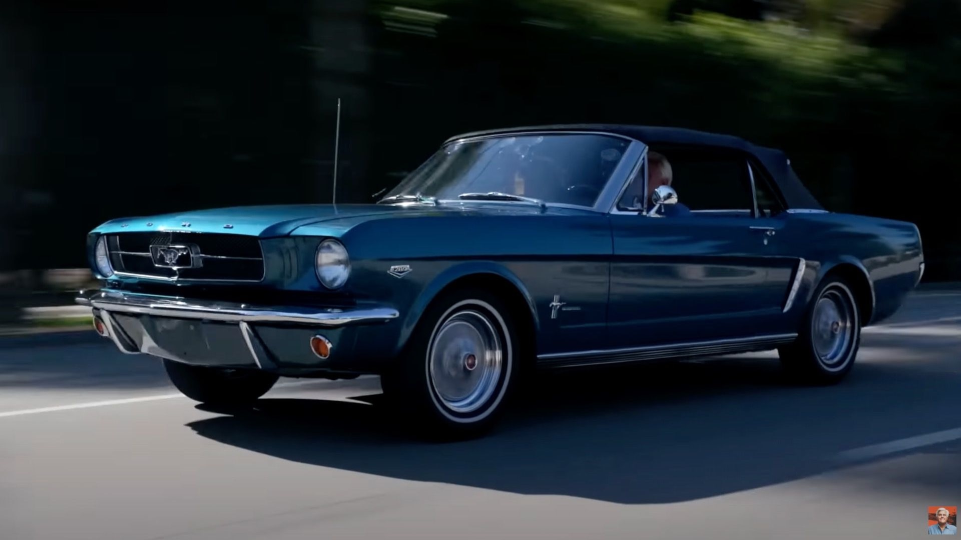 1964 1/2 Ford Mustang K-Code convertible on Jay Leno's Garage