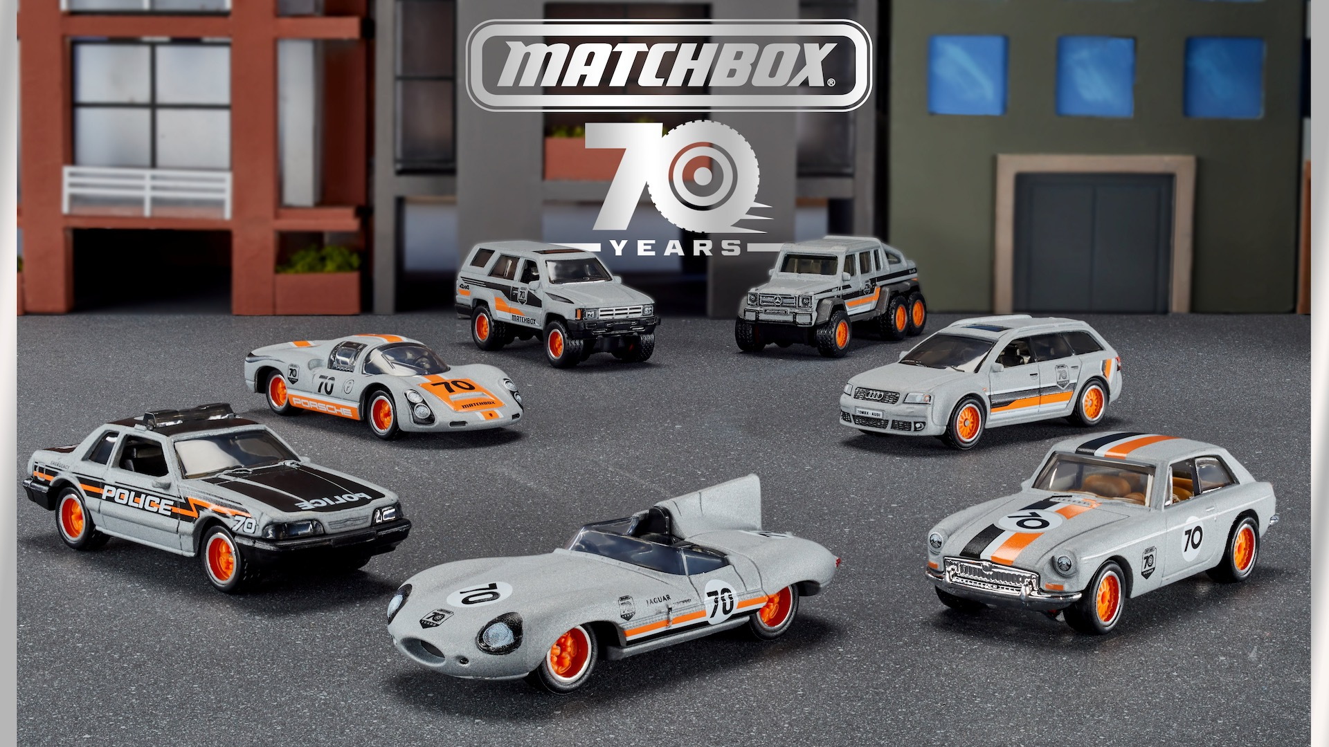 Matchbox 70th anniversary cars