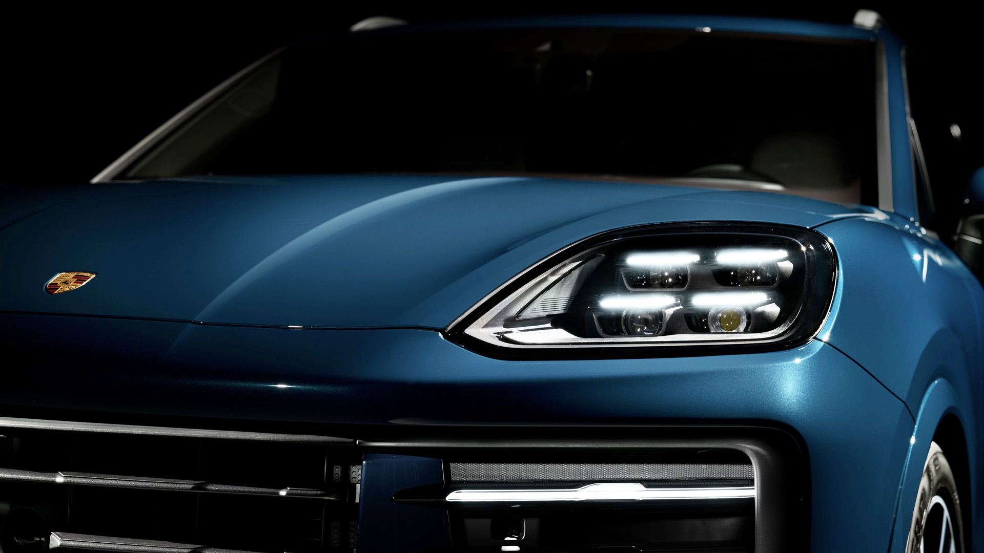 Teaser for 2024 Porsche Cayenne debuting at 2023 Shanghai auto show