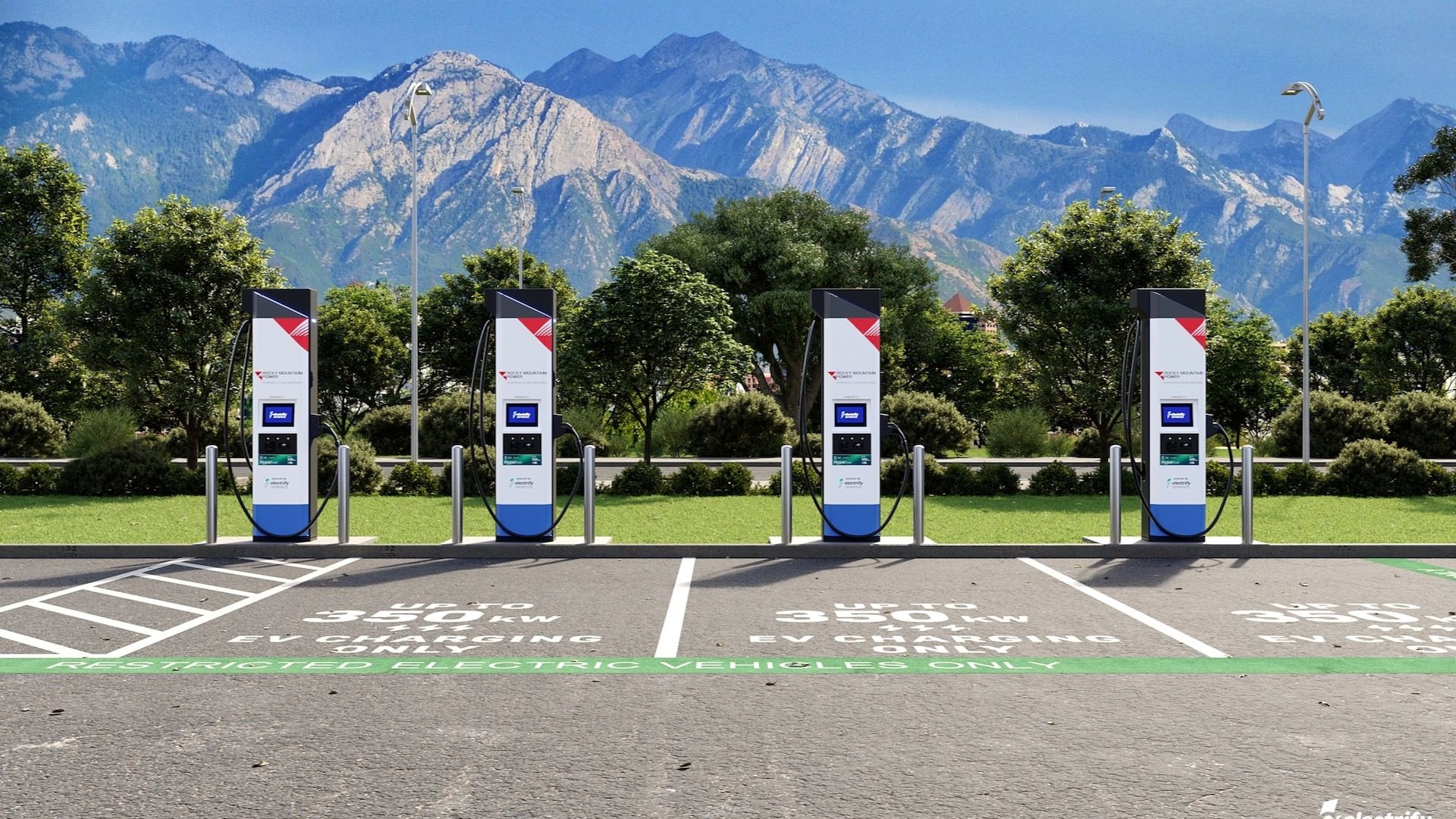 Electrify America EV chargers for utility Rocky Mountain Power