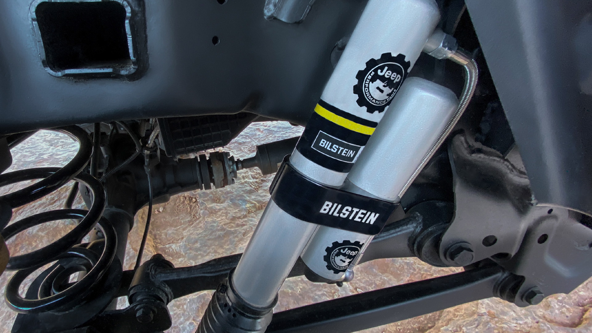 Jeep 2.0-inch lift kit with Bilstein shocks