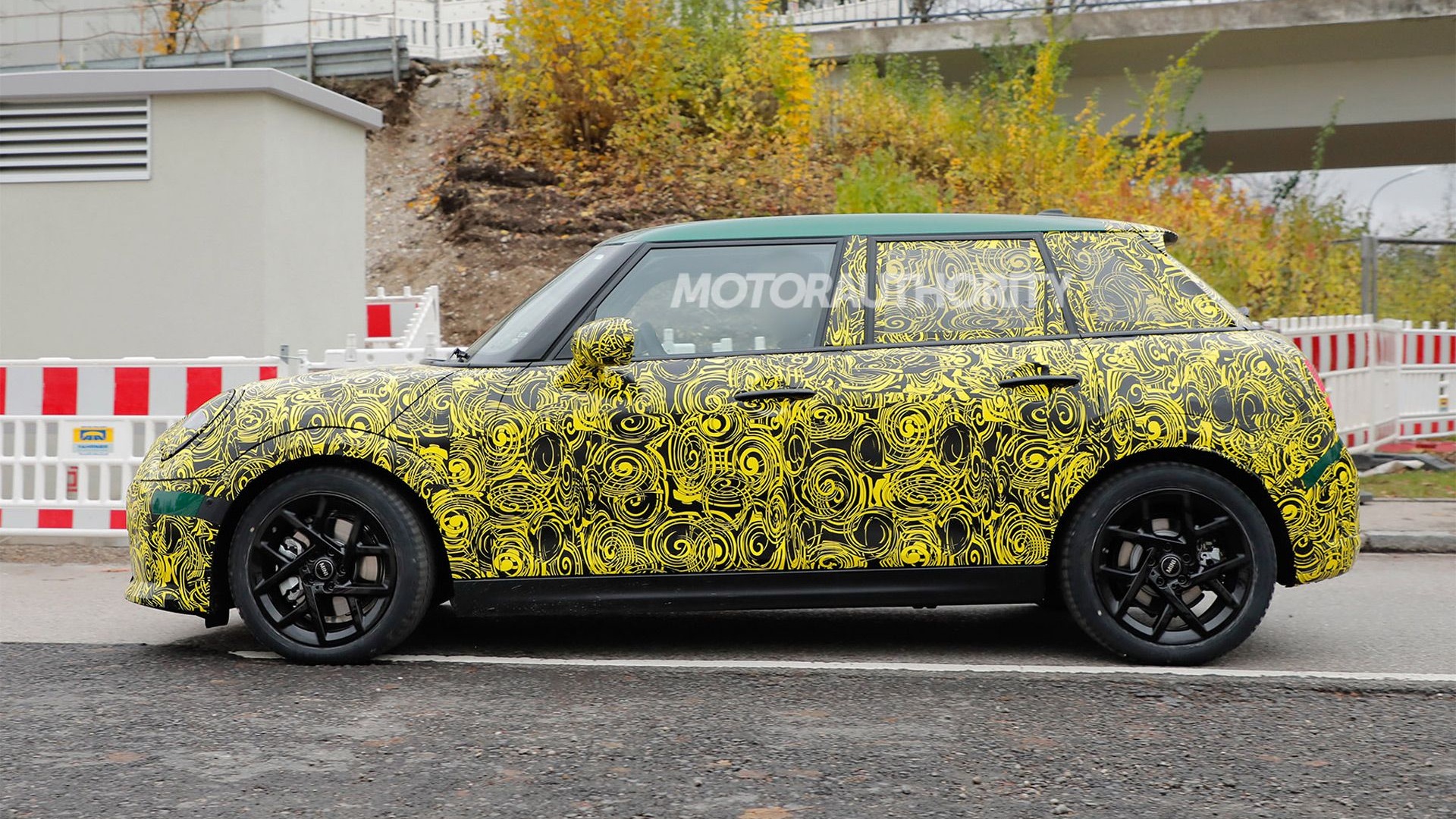 2025 Mini Cooper four-door spied with gas engine