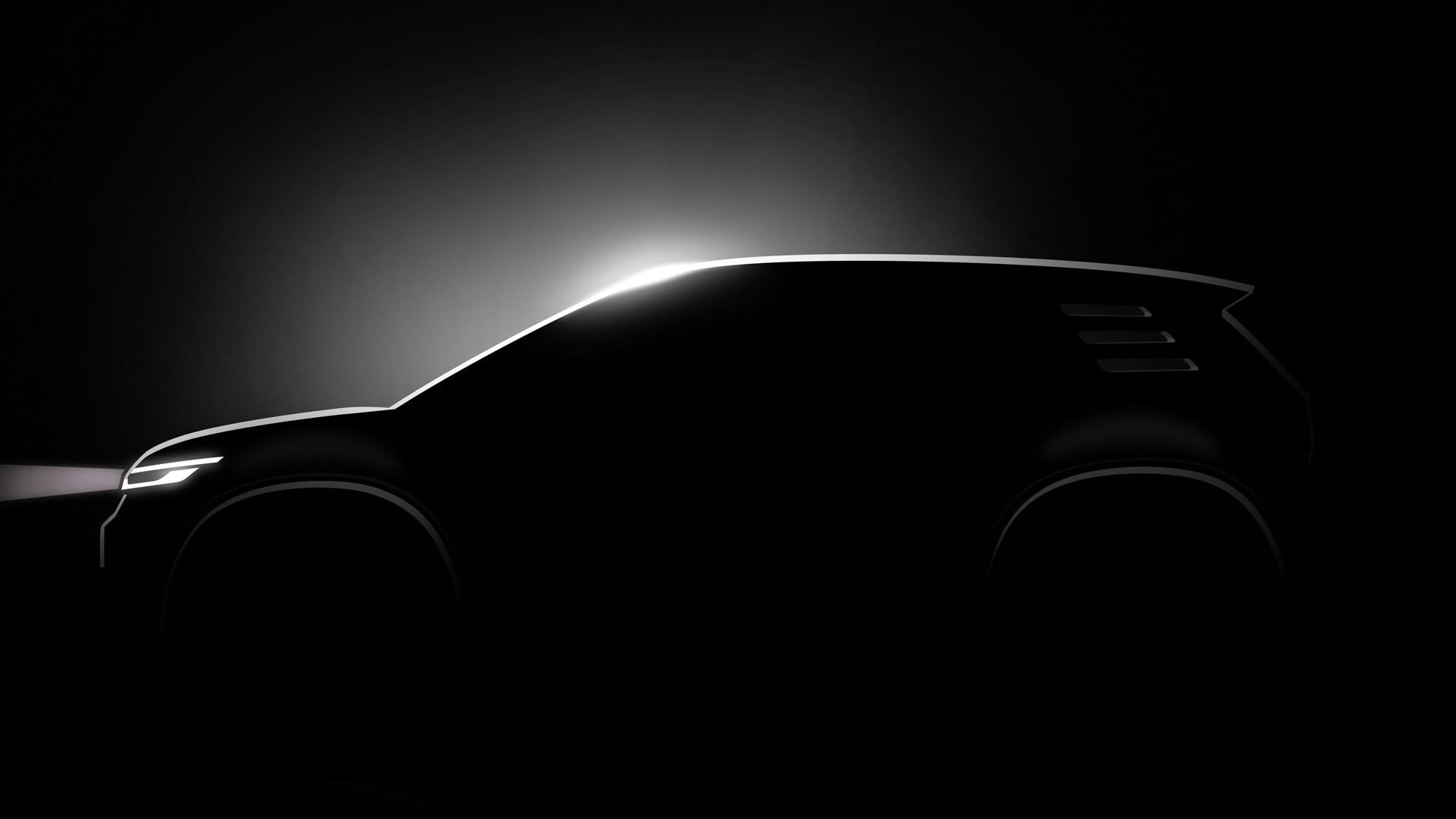 Teaser for Volkswagen ID.2all SUV concept