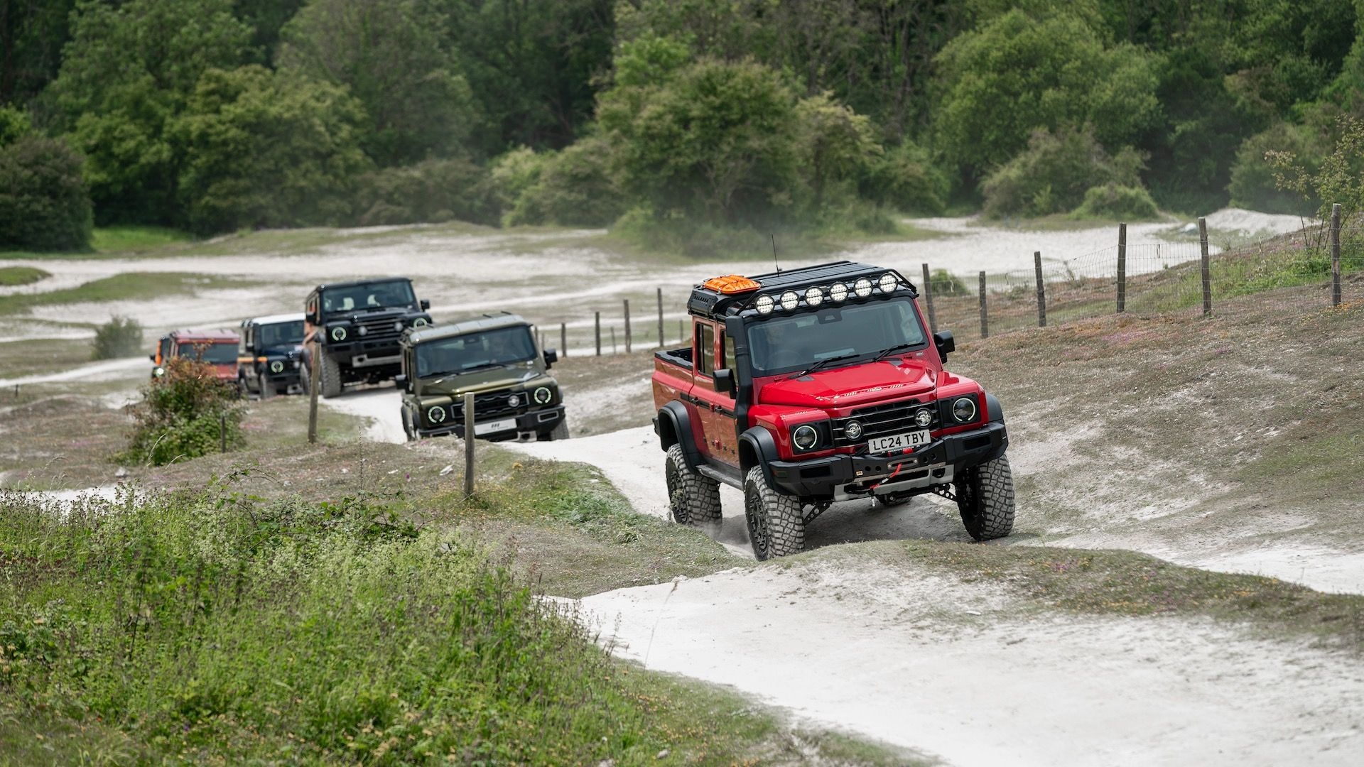 Ineos Grenadier and Quartermaster prototypes at the 2024 Goodwood Festival of Speed