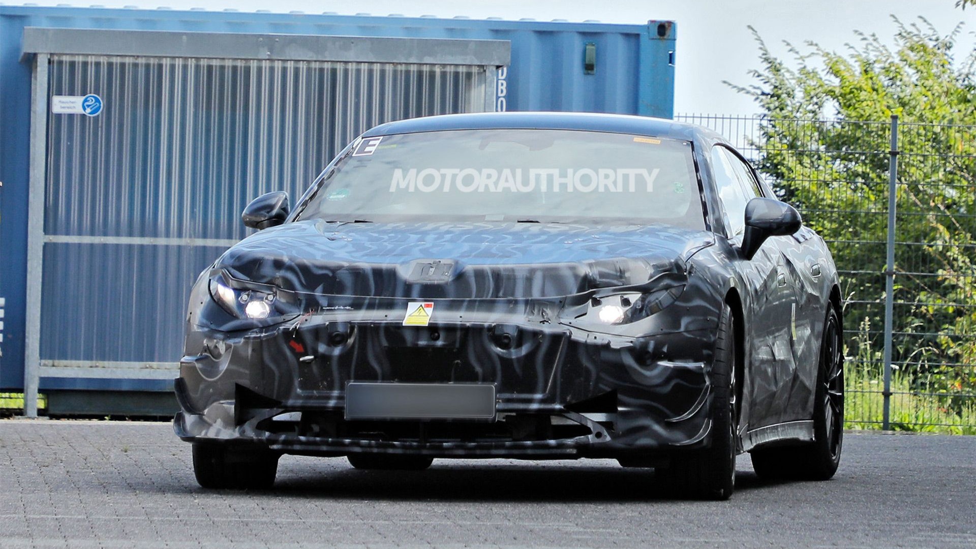 2027 Mercedes-Benz AMG GT 4-Door Coupe EV spy shots - Photo via Baldauf