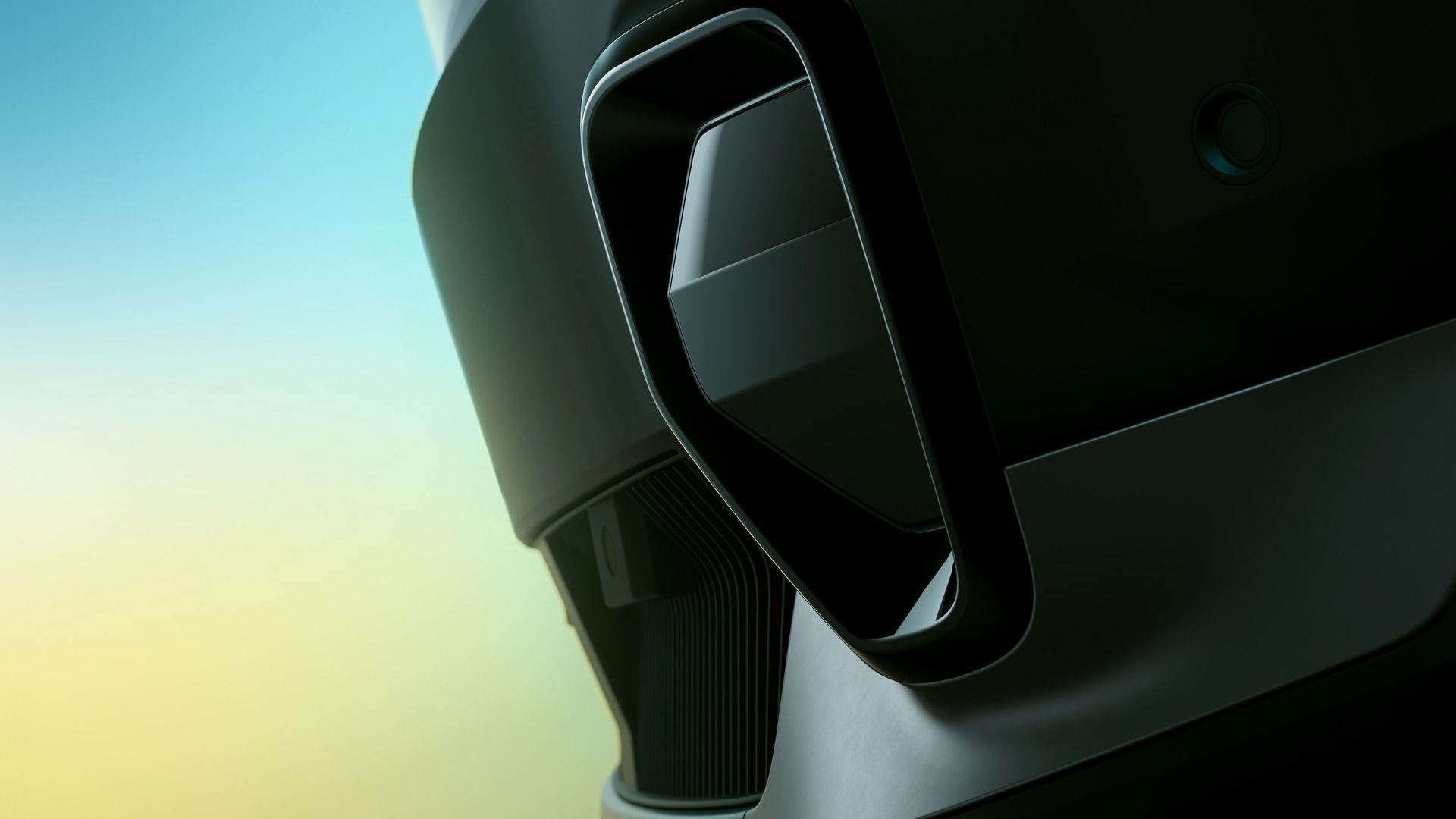 Teaser for 2025 Renault 4 E-Tech debuting at the 2024 Paris auto show