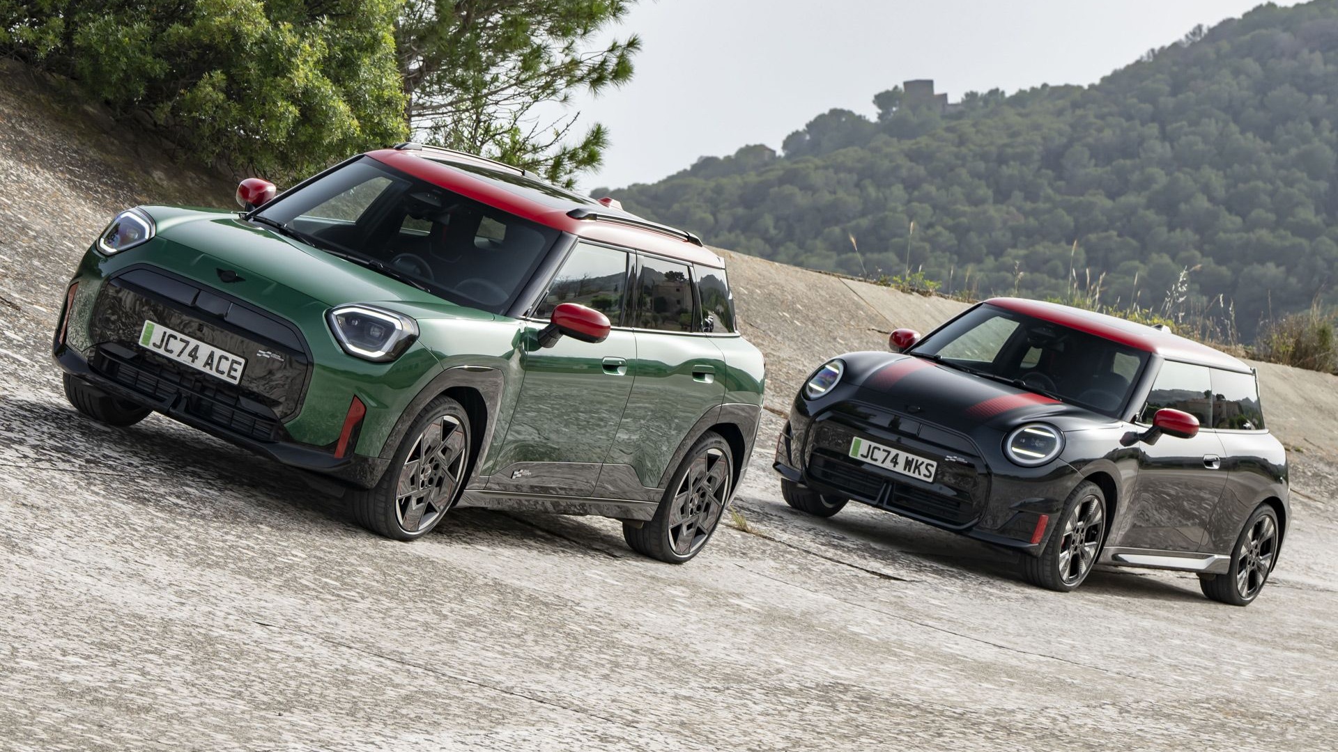 Mini John Cooper Works Cooper and Aceman EVs