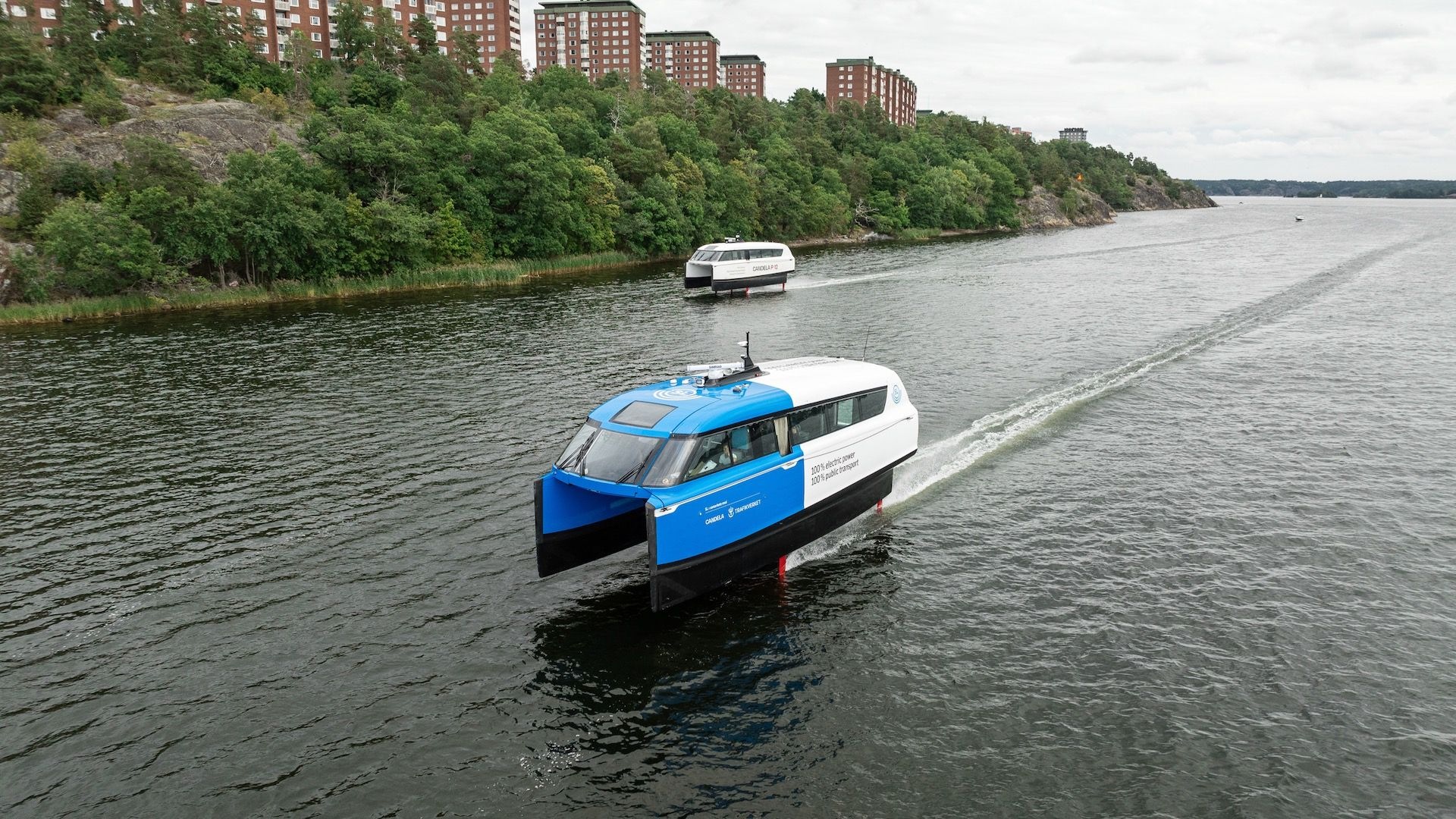 Candela electric hydrofoil ferry enters service in Stockholm