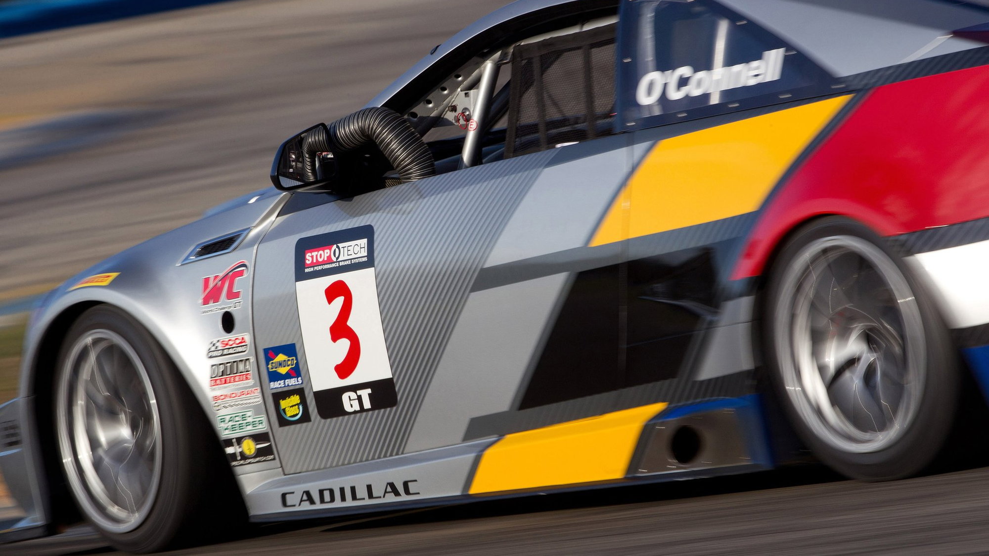 Cadillac CTS-V Coupe race car testing at Sebring