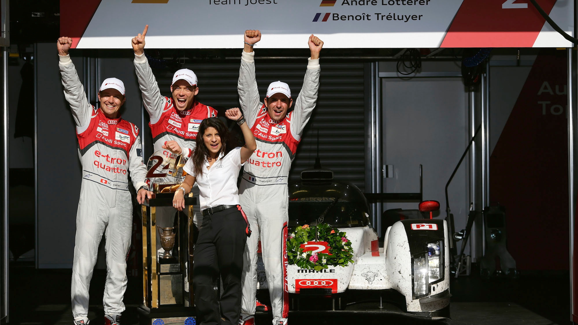 Audi celebrates its 13th Le Mans 24 Hours win in 2014