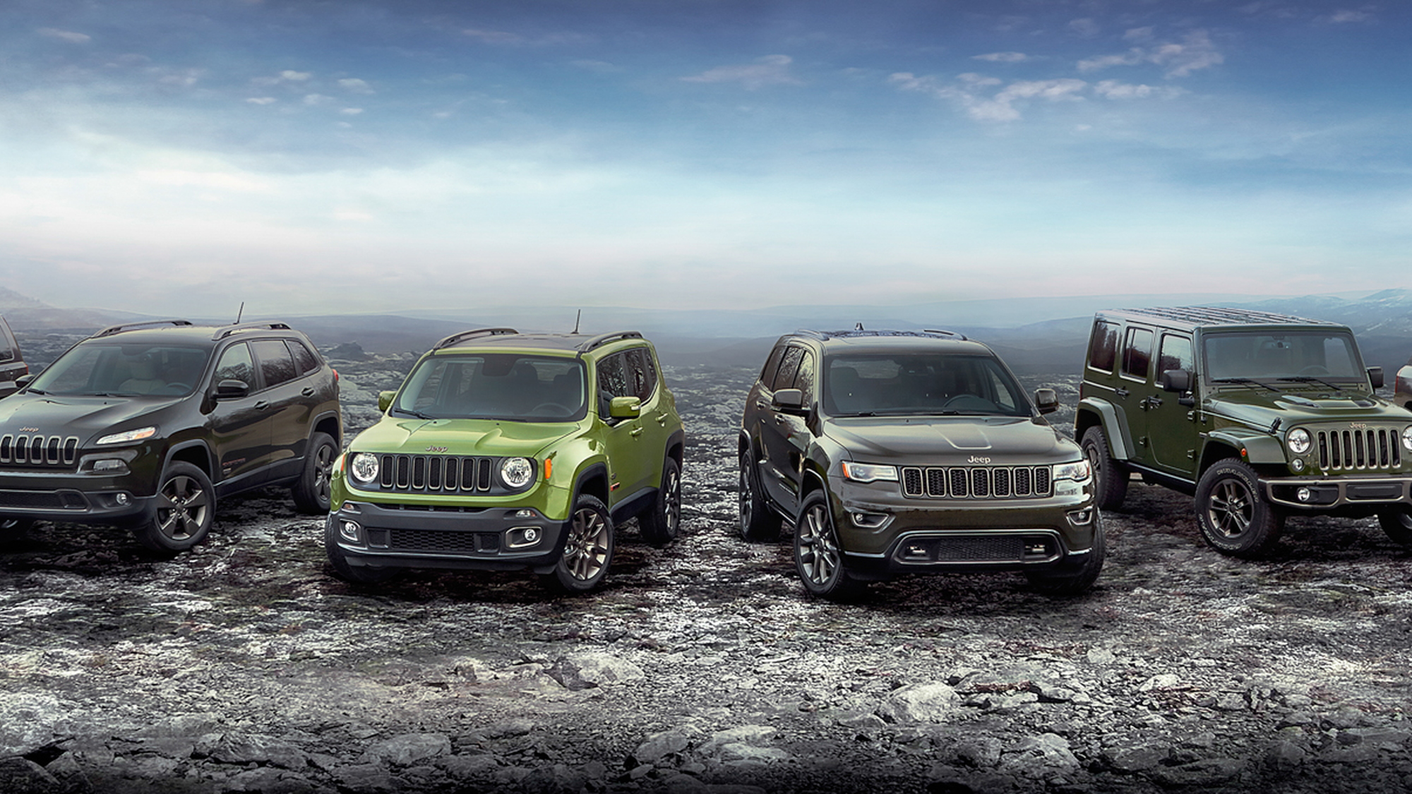 2016 Jeep 75th Anniversary edition complete model lineup