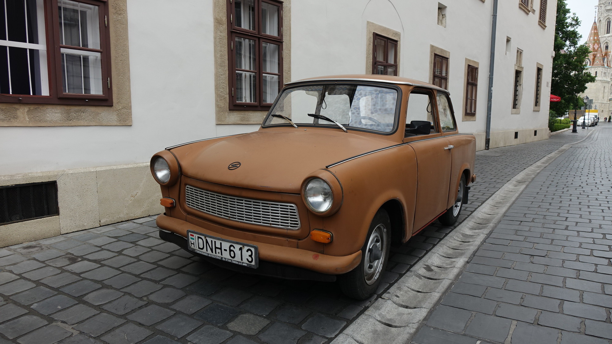 Driving a Trabant in Budapest 
