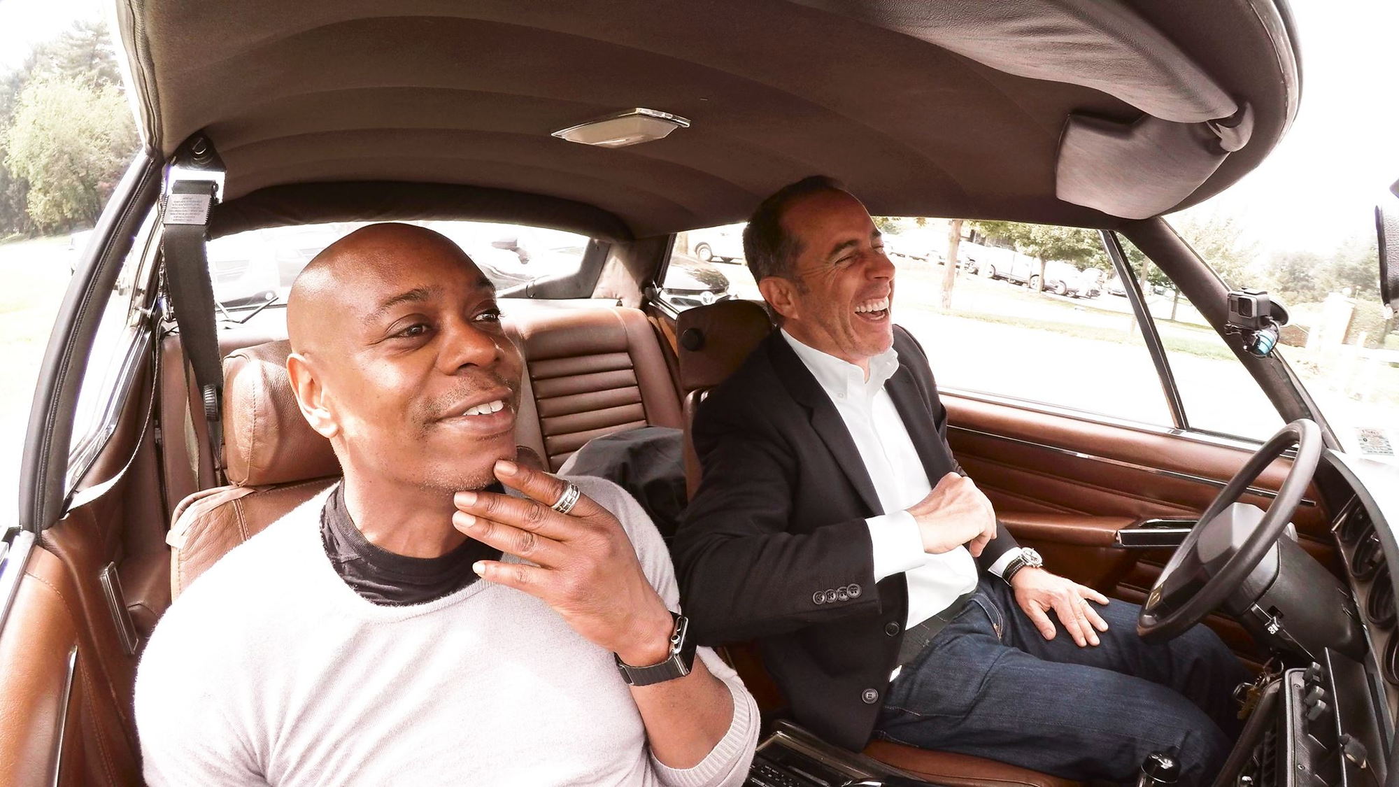 Jerry Seinfeld and Dave Chapelle on Season 6 of Comedians in Cars Getting Coffee