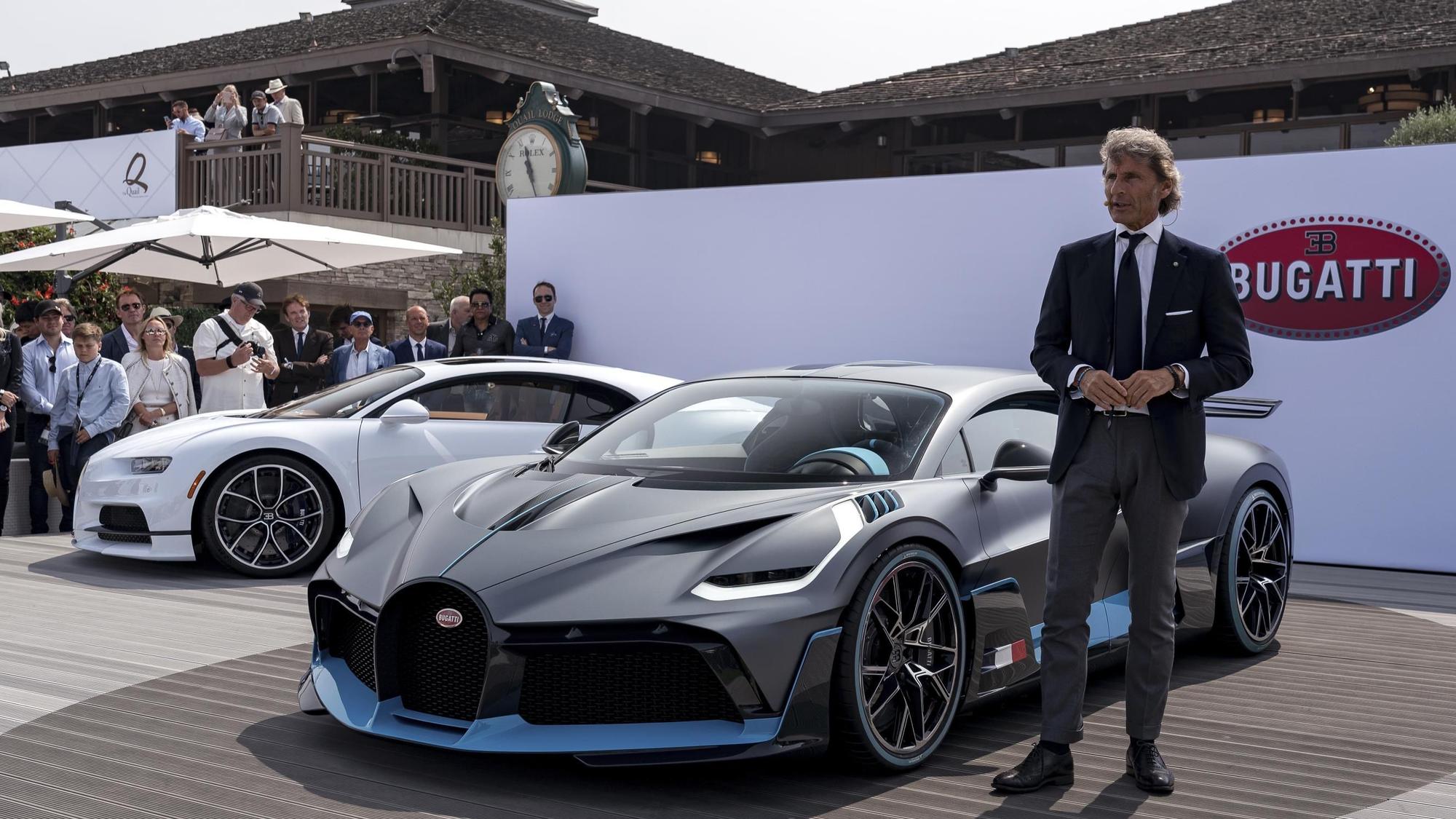 Stephan Winkelmann at the launch of the Bugatti Divo