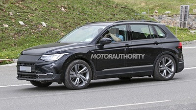 2025 Volkswagen Tiguan EV spy shots: Redesigned crossover in the works
