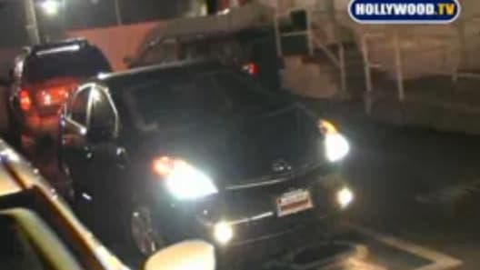 Miley Cyrus backing her Toyota Prius out of handicapped space at Millions of Milkshakes, Los Angeles
