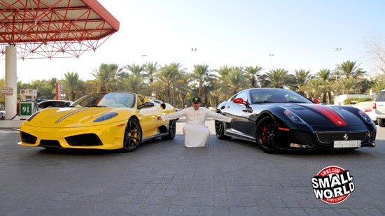 Dhiaa Al-Essa and his two latest Ferraris including a new 599 GTO