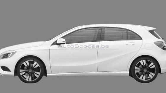 Leaked Mercedes-Benz A-Class patent renderings. Images via Autoscoops.be.