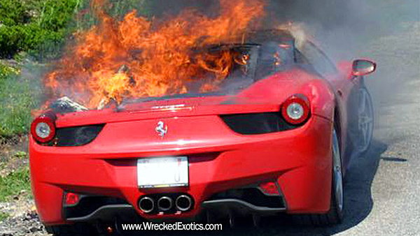 Ferrari 458 Italia: I'm melting...melting...