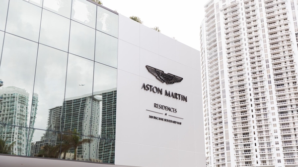 Aston martin tower art