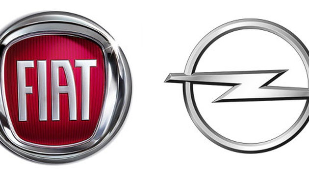 Fiat and Opel logos