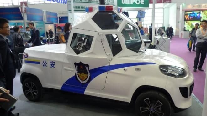 Zijing Qingyuan Armored Spherical Cabin Electric Patrol Vehicle. Photo by CarNewsChina.com.