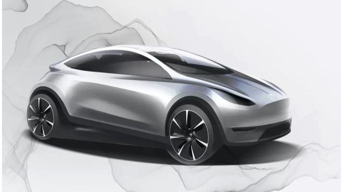 Possible sketch of China-only Tesla city car