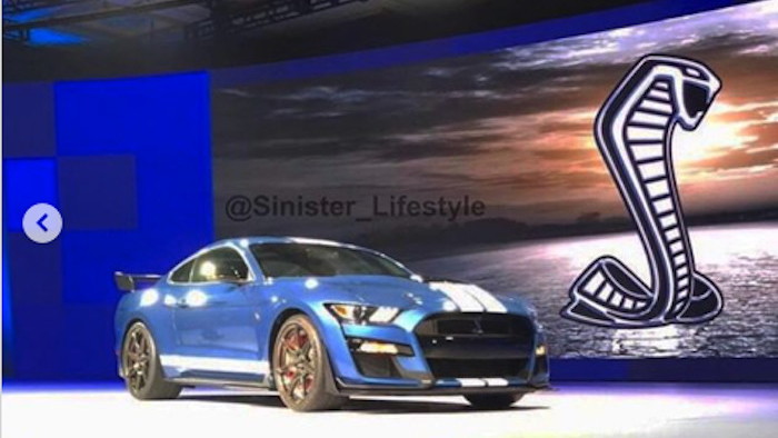 2020 Ford Mustang Shelby GT500 leaked on Instagram via @sinister_lifestyle
