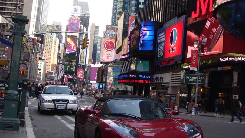 Tesla Roadster NYC