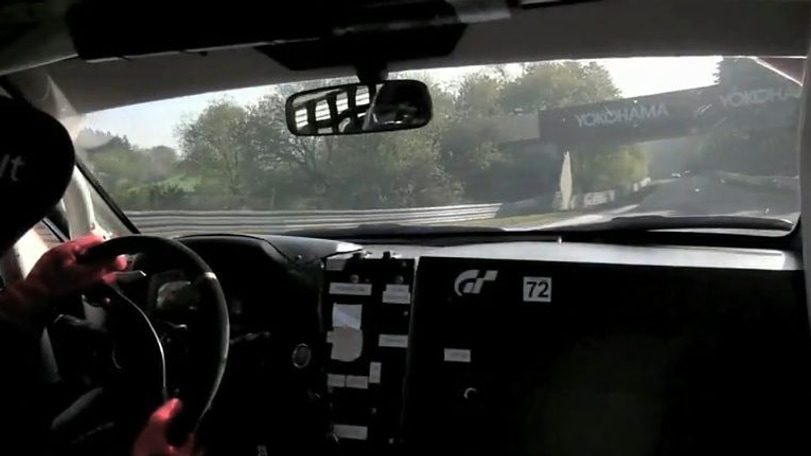 Kazunori Yamauchi pilots the Lexus IS F at the 2012 Nürburgring 24 Hours