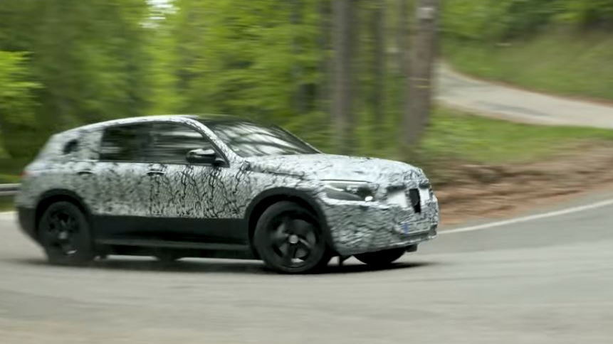 Mercedes-Benz EQC prototype testing in Black Forest