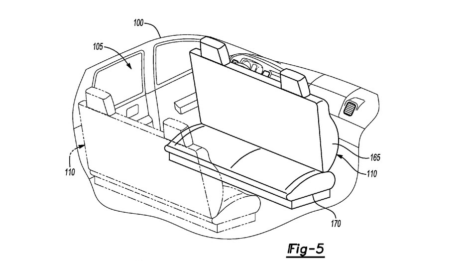 Ford autonomous vehicle patent drawing
