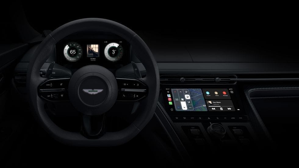 Aston Martin next-generation Apple CarPlay interface