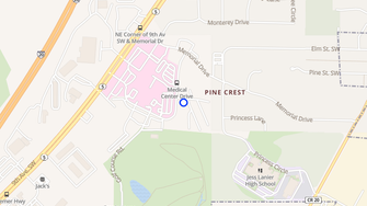 Map for Timberline West Apartments - Bessemer, AL